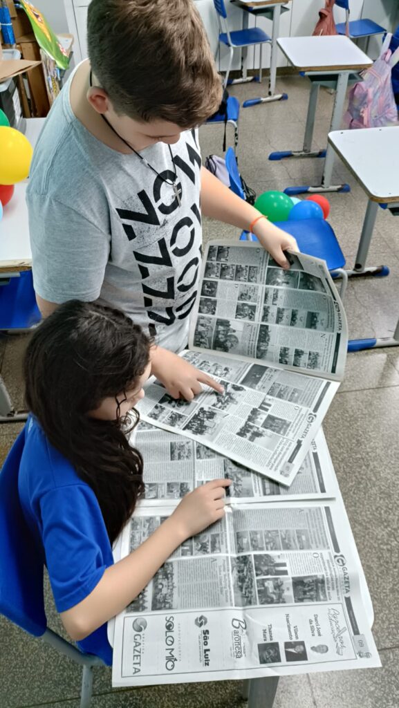 Escola Municipal Flávio Derzi utiliza o jornal em atividades pedagógicas