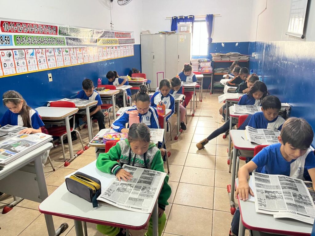 Escola Municipal João Rodrigues incentiva leitura e compartilhamento do jornal